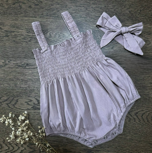 Dusty Pink Jumpsuit & Headband